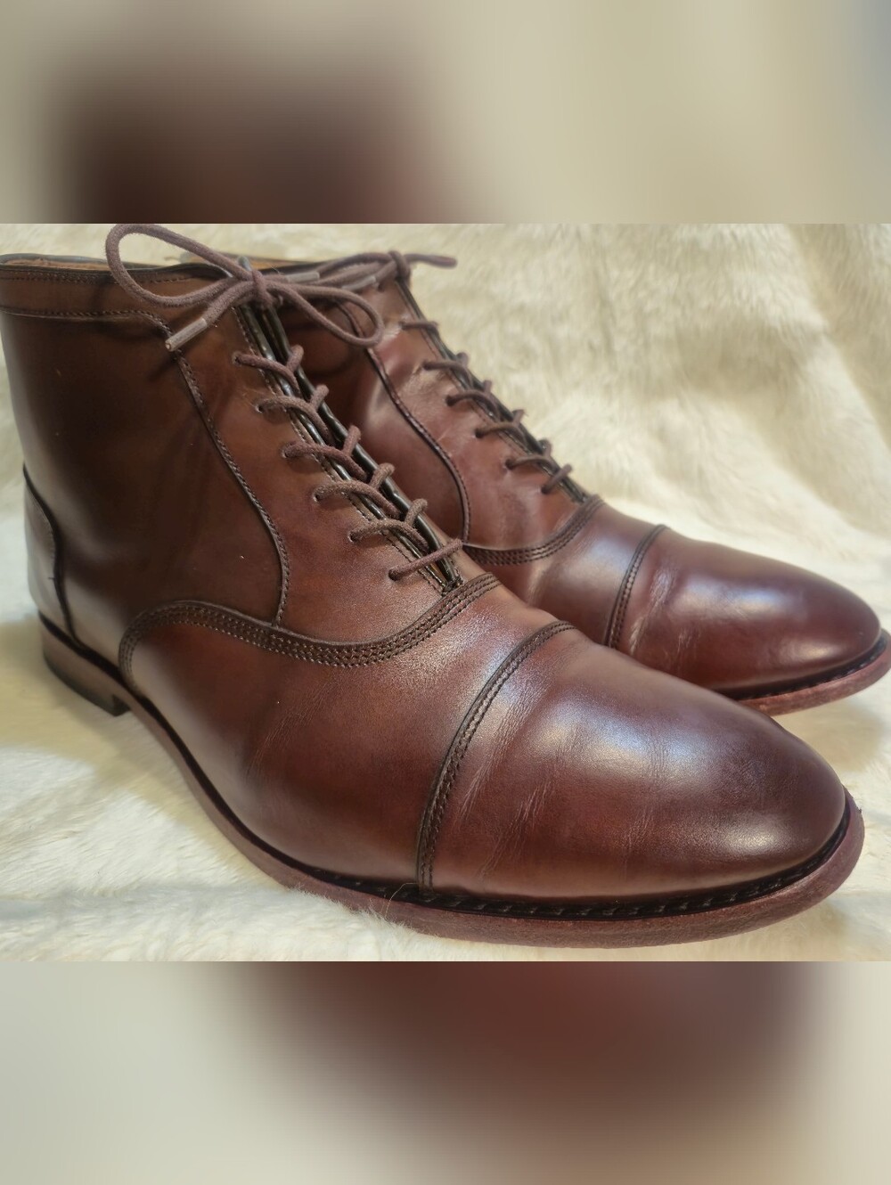 Allen Edmonds Park Avenue Cognac Dress Boot. Size M-13